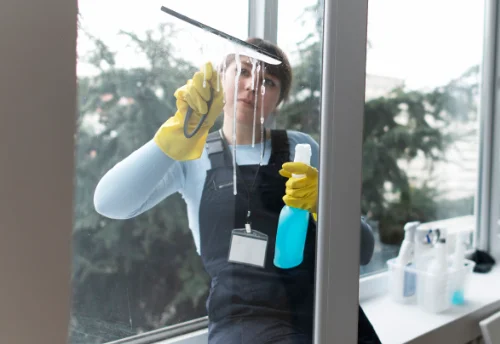 Nettoyage de vitres intérieures et extérieures aux Mollettes